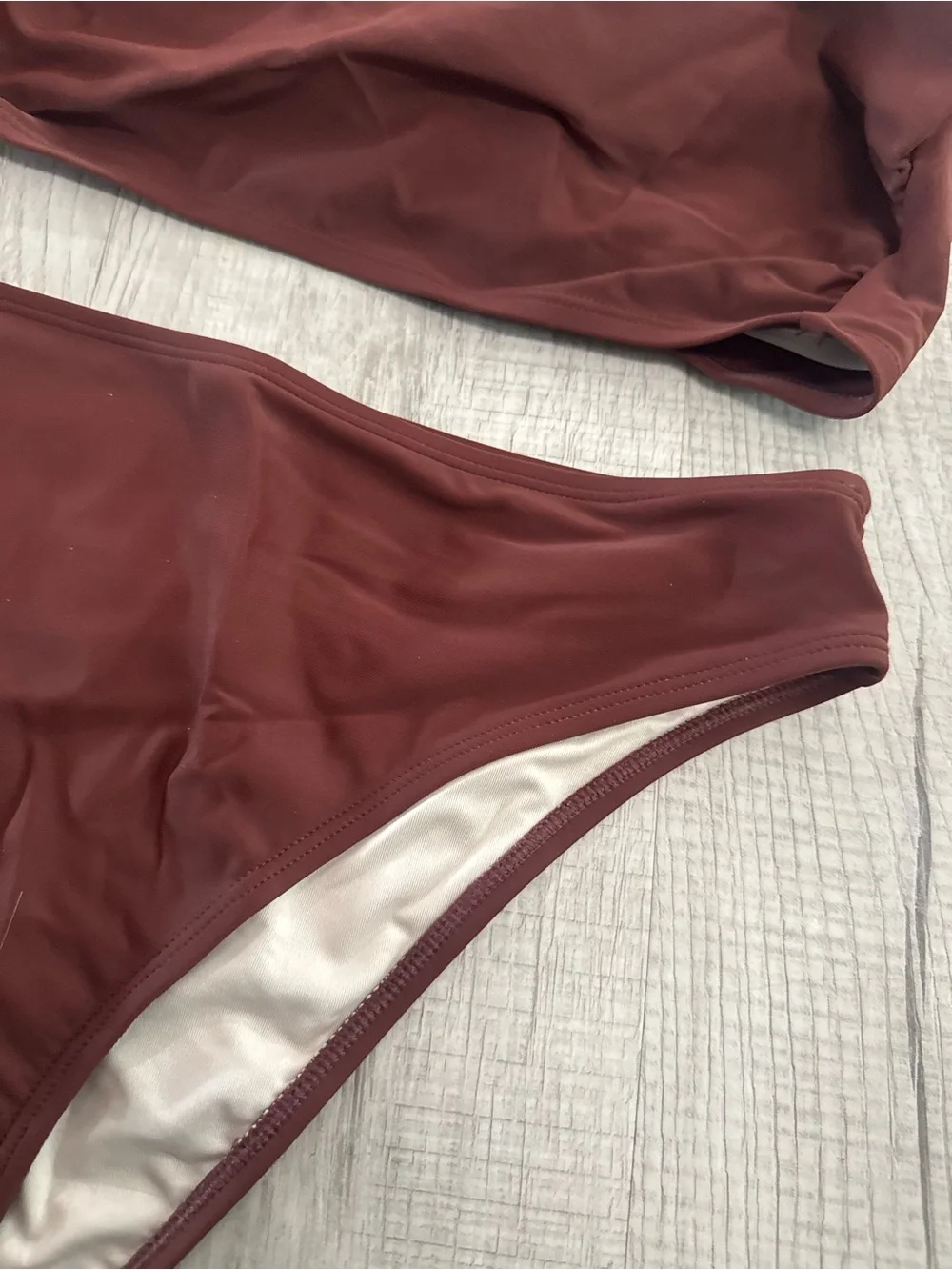Cupshe Rust Square-Neck Bikini Set - Picture 6 of 10